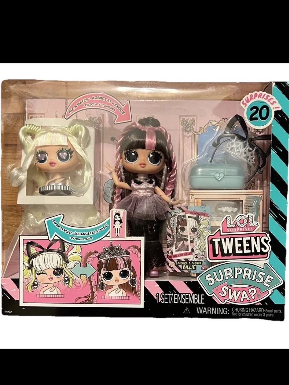 LOL Tweens Surprise Swap Bronze-2-Blonde Billie Fashion Doll